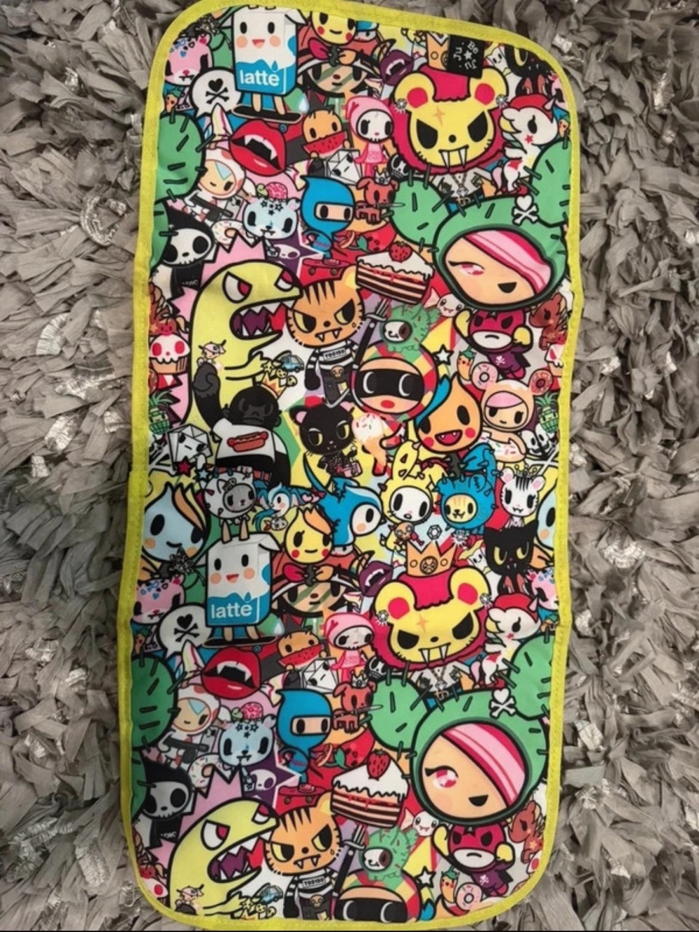 Jujube Tokidoki Colorful Portable changing pad yellow